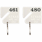 HPC Slotted Numbered Key Tags - 461 to 480 - SKU: H-NT-461-480