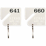 HPC Slotted Numbered Key Tags - 641 to 660 - SKU: H-NT-641-660