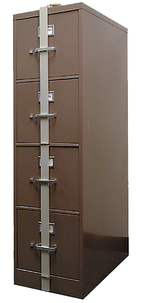 HPC Security Locking Bar 4 Drawer 51-1/2 Long - SLB-44