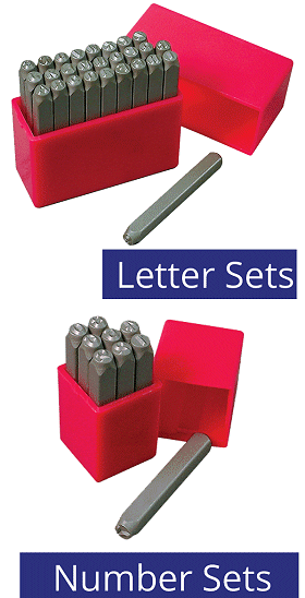 HPC - Die Stamp Letter Set - 1/8 - for The HPC SA-7 Stamp Aligner