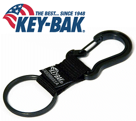 Key-Bak Key Ring with Carabiner - SKU: 0308-200