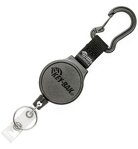 MID6-DUO Heavy Duty Badge Reel and Keychain with Carabiner