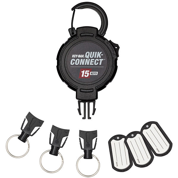 Key-Bak 0KM2 Quik Connect Carabiner Key Retractor - 15 Keys - Gallery Image