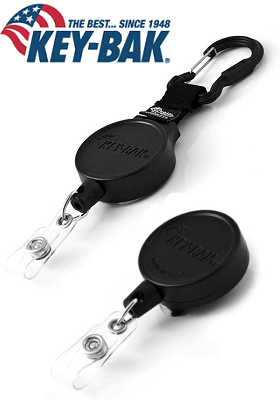 Key-Bak MID6 Heavy Duty 6 oz. Badge Reel with Carabiner