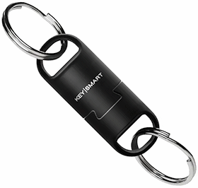 KeySmart MagConnect Pro Locking Magnetic Keychain - SKU: KS847-BLK