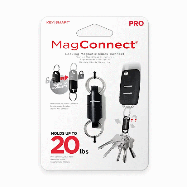 KeySmart KS847-BLK MagConnect Pro Locking Magnetic Keychain - Gallery Image #6