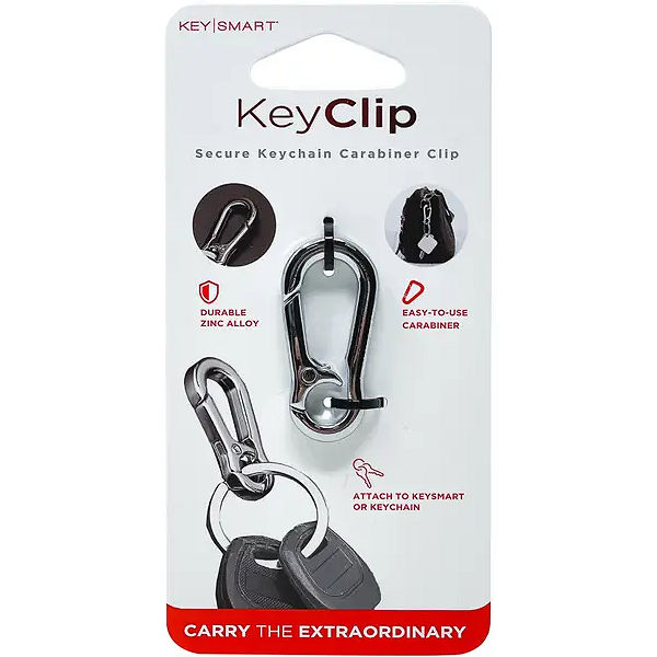 KeyClip Secure Carabiner Clip