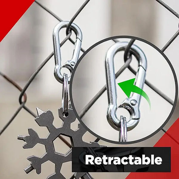 KeySmart KeyClip Secure Carabiner Clip KS849-SS - Gallery Image #5