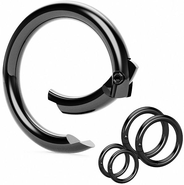 KeySmart KS865-BLK Caribiner Clip 4-Pack - Gallery Image #1