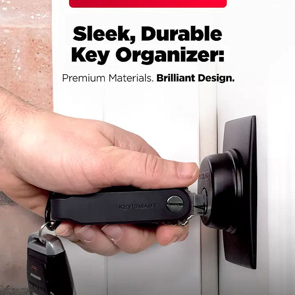 KeySmart Loop Key Holder With Locking Screws KS044-BLK - Gallery Image #1