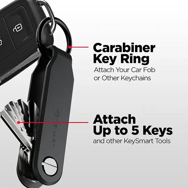 KeySmart Loop Key Holder With Locking Screws KS044-BLK - Gallery Image #5