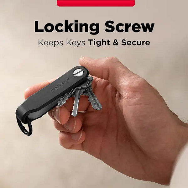 KeySmart Loop Key Holder With Locking Screws KS044-BLK - Gallery Image #6