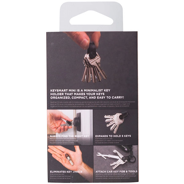 KeySmart KS015-BLK Mini Minimalist Key Holder - Gallery Image #2