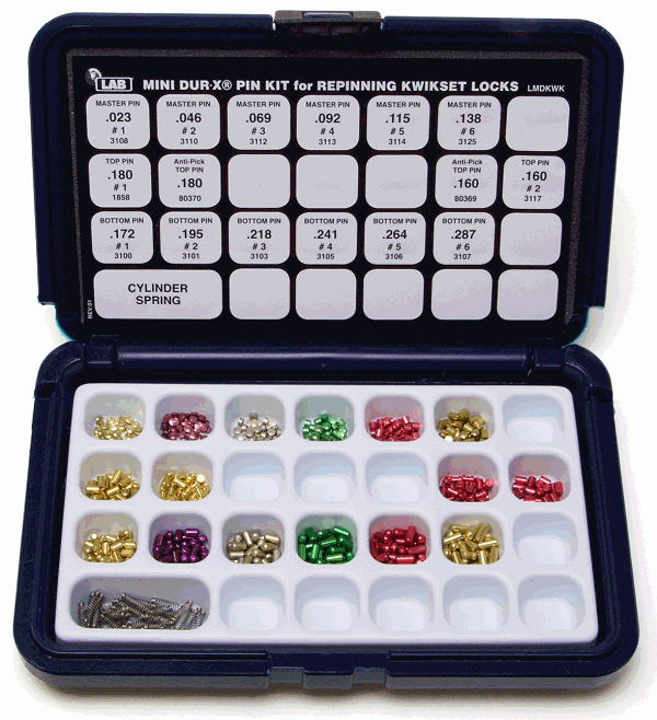 LAB Mini DUR-X Kwikset Rekeying Kit - Gallery Image
