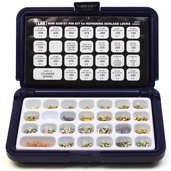 LMDSCH - MINI DUR-X SCHLAGE REKEYING KIT - LAB