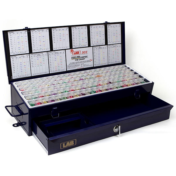 EPD003 - UNIVERSAL SUPER WEDGE PRO METAL PIN KIT WITH DRAWER - .003 - LAB