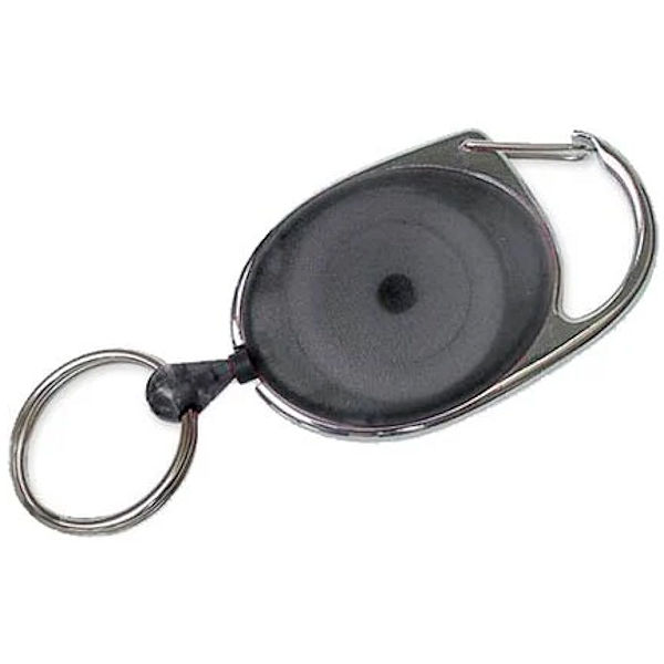 Lucky Line 64092 Gray Oval Key Retractor - Gallery Image