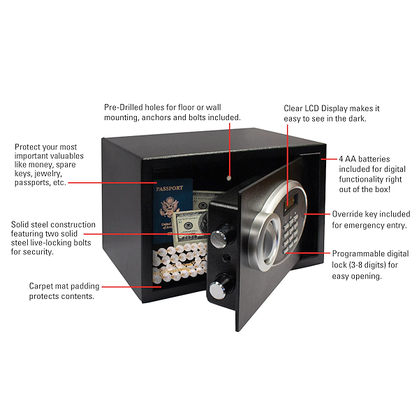 Lucky Line Digital Home Safe 65401 Gallery Image #2