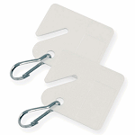 Lucky Line Square Slotted Cabinet Key Tag with Hook - SKU: 259