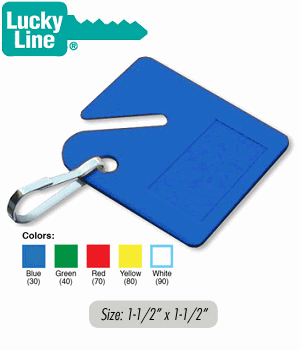 Lucky Line Cabinet Key Tag with Labels - SKU: 266