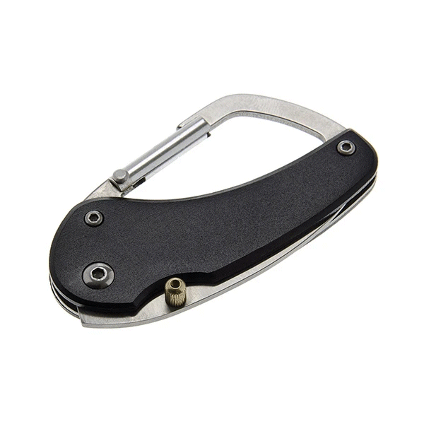 U12720 - CARABINER KNIFE - BLACK - LUCKY LINE more images