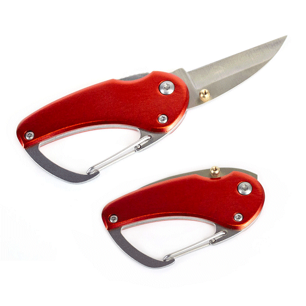 U12720 - CARABINER KNIFE - BLACK - LUCKY LINE more images