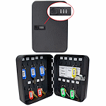 Lucky Line 20 Hook Locking Metal Combination Lock Key Cabinet 627