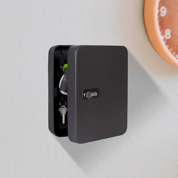 Lucky Line Locking Metal Combination Lock Key Cabinet - Gallery Image #2