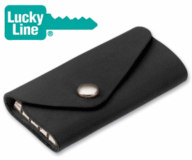 Lucky Line Leather Key Case with Snap Ring - SKU: 93551