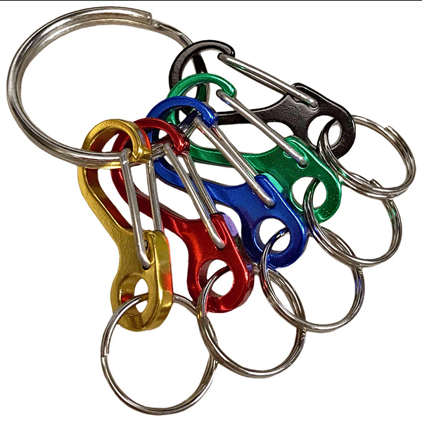 45910 - MINI I.D. CLIPS - 1 KEY RING W/ 5 CLIPS - LUCKY LINE more images
