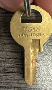 0313 Master Lock Key