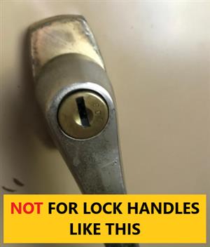 NOT FOR LOCK HANDLES LIKE THIS