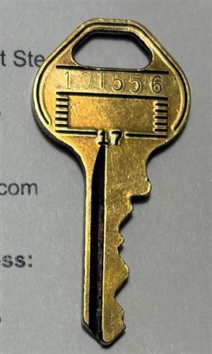 KEY - MASTER LOCK - MASTER (FRAMON / PLUNGE CUT) | LOCKER LOCKS | MUST USE CODE FROM BACKSIDE OF LOCK OR ORIGINAL KEY more images
