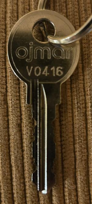 KEY - OJMAR - OJMAR | NOT COMPATIBLE WITH EURO LOCKS | DOUBLE-SIDED CUT KEY more images