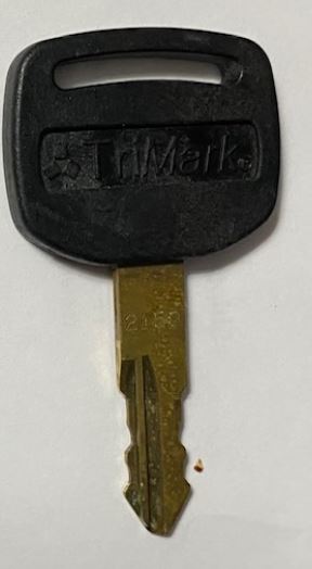 KEY - TRIMARK - TRIMARK / KNAPHEIDE (INSTACODE / CODES ONLINE - USE CODEMAX & RED TIP STOP-DO NOT USE PLASTIC TOP) | TRUCK TOPPER / CAP | DOUBLE-SIDED CUT KEY more images