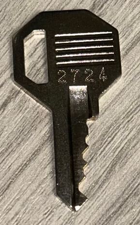2724 Master Lock Original Key