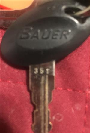 Bauer 318 Replacement Key, 301 - 370 Lock Series 