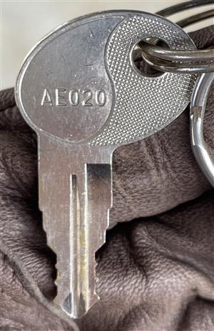 Bauer AE020 RV Trailer Lock Key