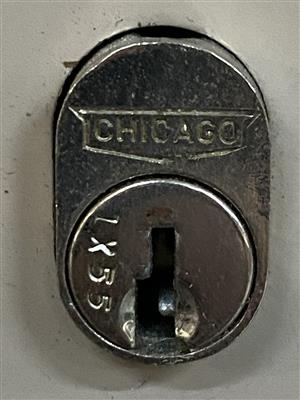 Chicago 1X55 File Cabinet Lock Key