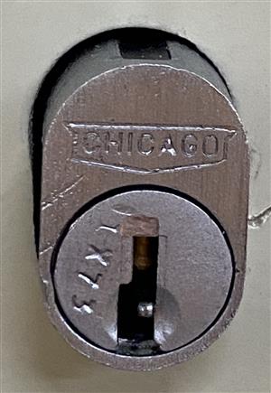 Chicago 1X73 File Cabinet Lock Key