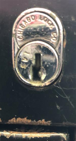 Chicago Lock Co 1A5 File Cabinet Lock Key