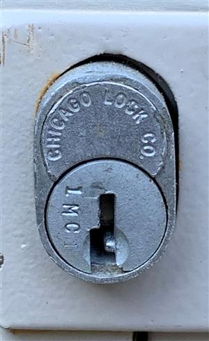 Chicago Metal Desk locks