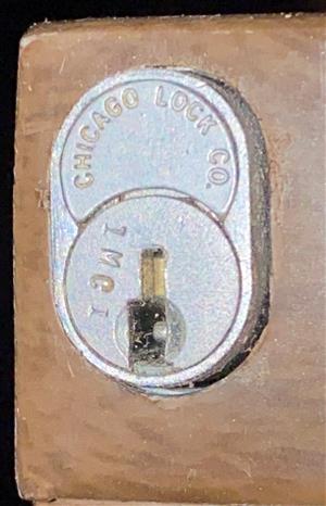 Chicago Lock Co 1MC1 File Lock Key