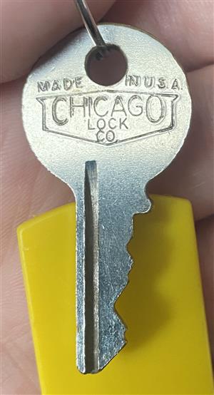 Chicago Lock Co 2X05 File Cabinet Lock Key