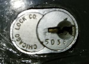 Chicago Lock Co 5D38 File Cabinet Lock Key