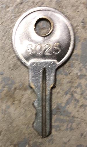 Coleman 8025 Lock Key