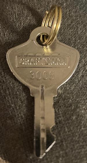 Craftsman 3005 Toolbox Lock Key