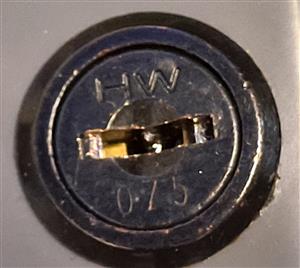 Haworth HW075 File Lock Key