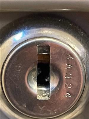 Haworth KA324 Lock Key