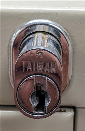 HON Taiwan 6 File Cabinet Lock Key